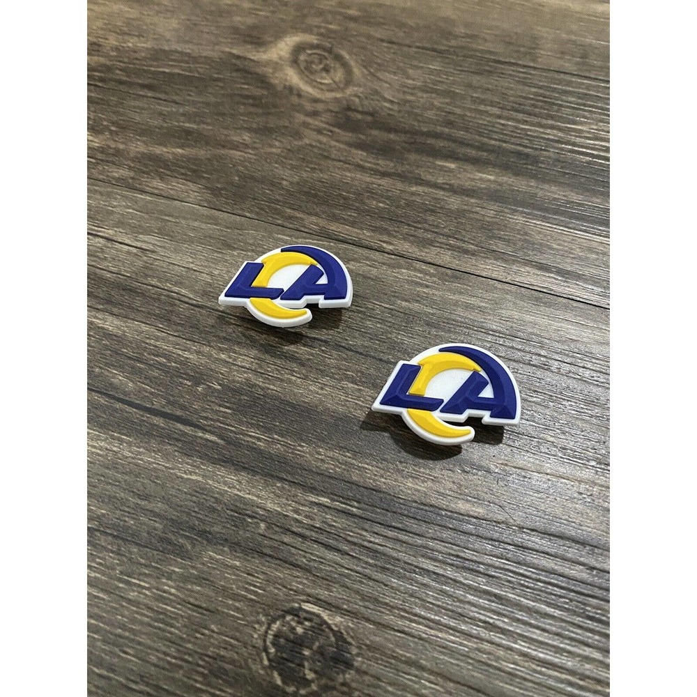 Los Angeles Rams Football Team Sports Charm For Crocs Shoe Charms - 2 Pieces